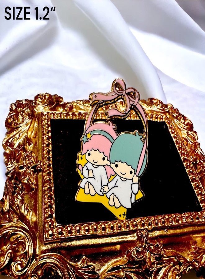 KOZUKI Twin star pin twin star enamel pin twin star pins enamel brooch (STAR) - Image 3